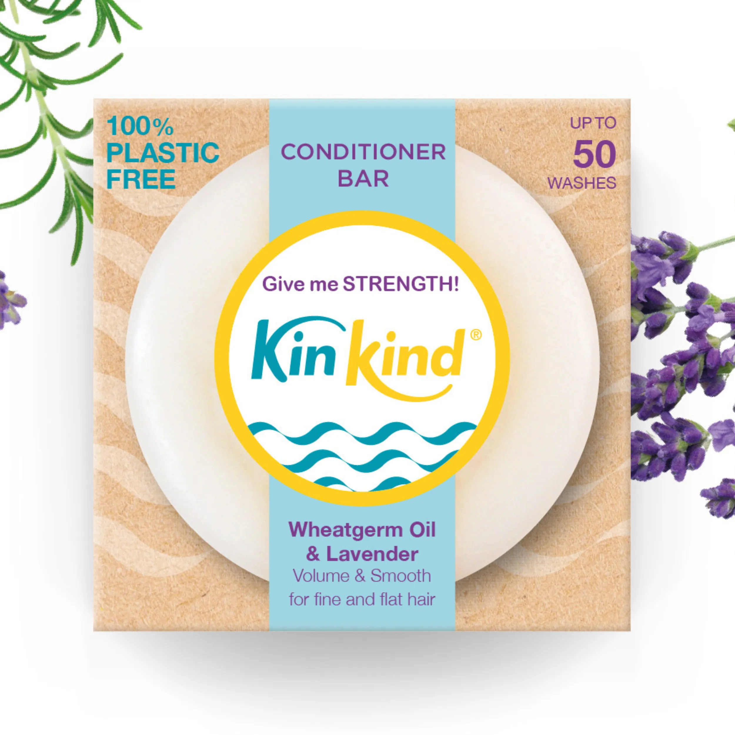 🎁 Give me STRENGTH! Conditioner Bar. Volume & Strength for fine, flat and thin hair. Saves 2 plastic bottles! (100% off)