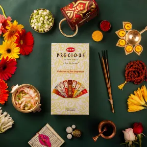 » HEM Precious 8 Assorted Incense Sticks Packs of 8 (15g Each)   2 Anubhuti Masala Incense Sticks (20g Each) (100% off)