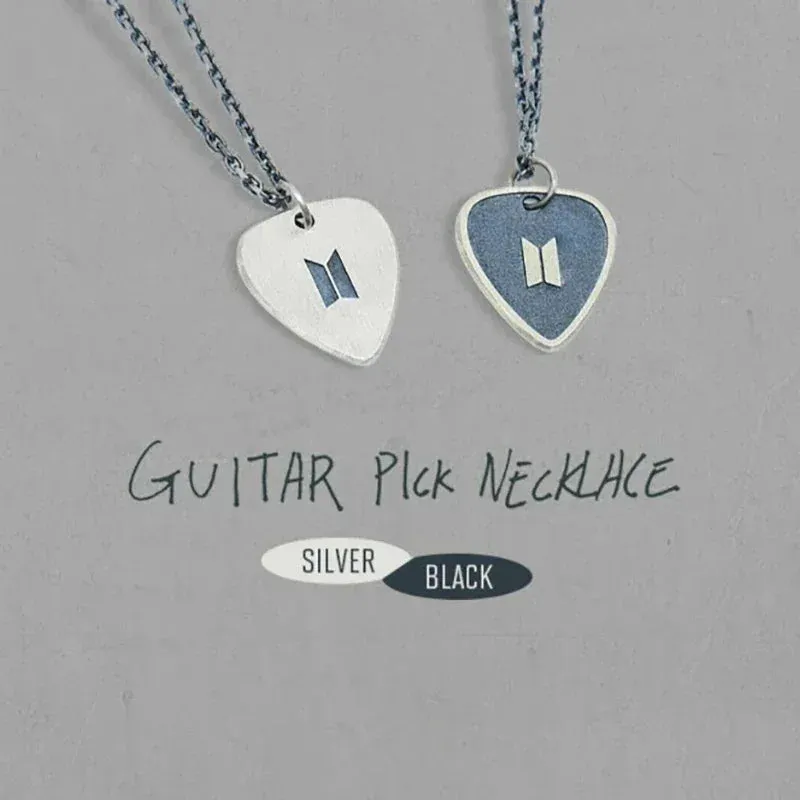 🎁 Suga Guitar Pick Necklace - BTS ARMY (100% off)