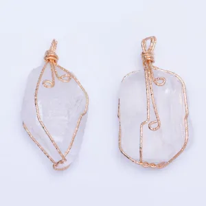 1 White 35*40mm  For Necklace Natural Stone Pendant  Fashion Jewelry Charm Crystal High Quality Pendant  Women'sFashion Handmade