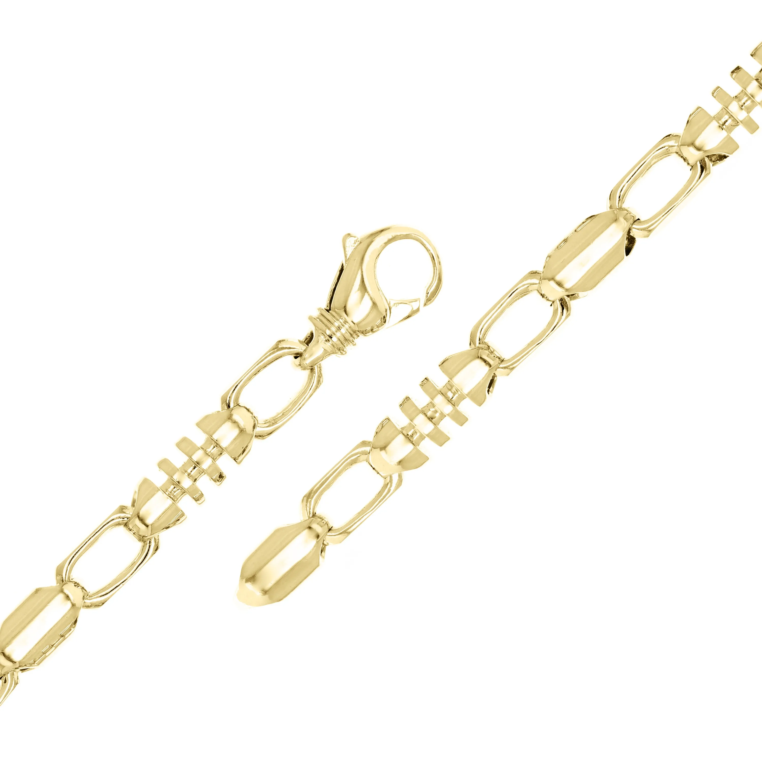 10k Yellow Gold Solid Handmade Fashion Link Bracelet