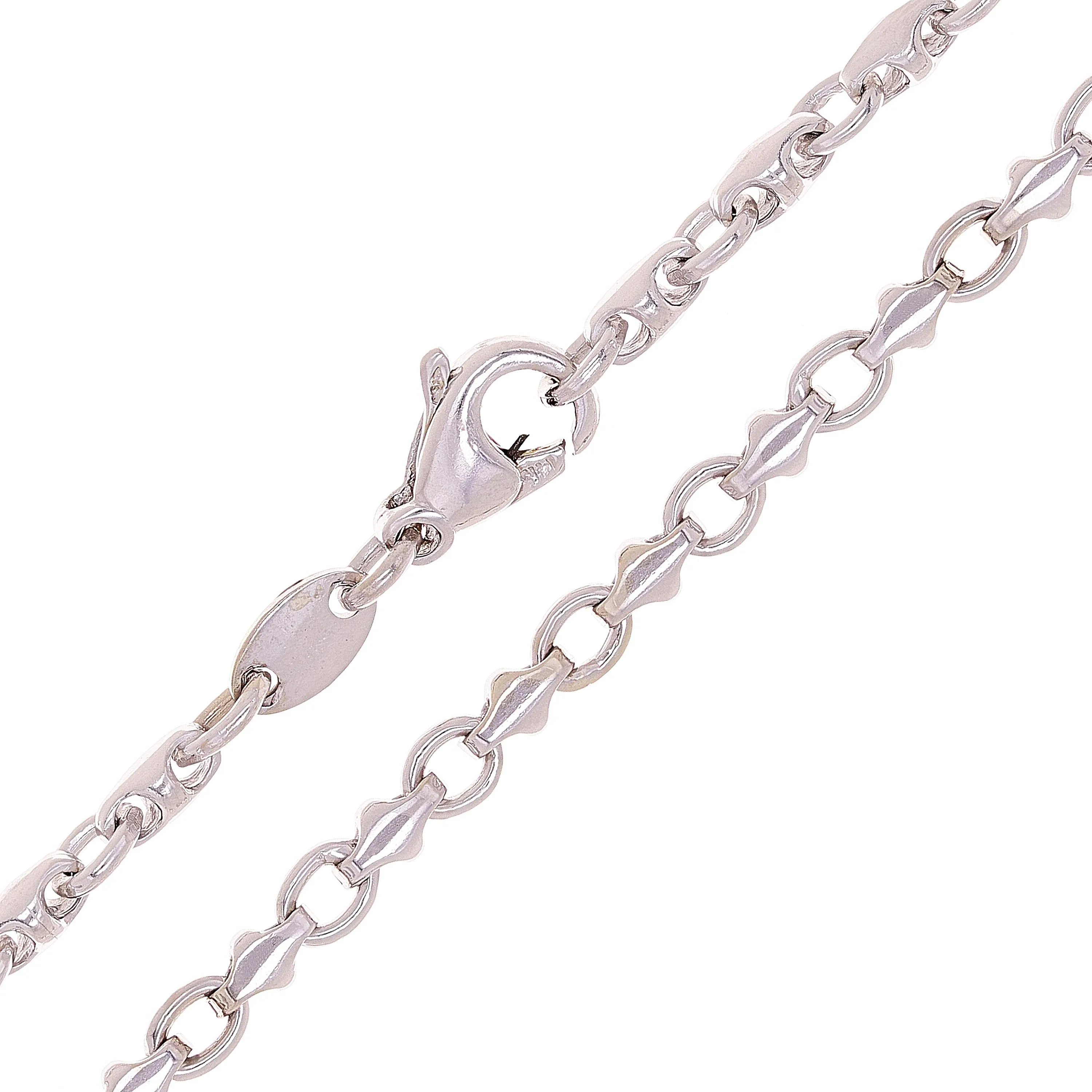 10k Yellow White or Rose Gold Solid Handmade Fashion Link Necklace 4mm 20" - 28"