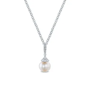 14k White Gold Grace Fashion Necklace