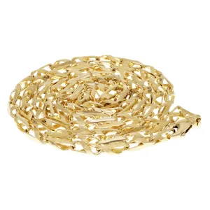 14k Yellow Gold Handmade Fashion Link Necklace 22" 5.5mm 62 grams