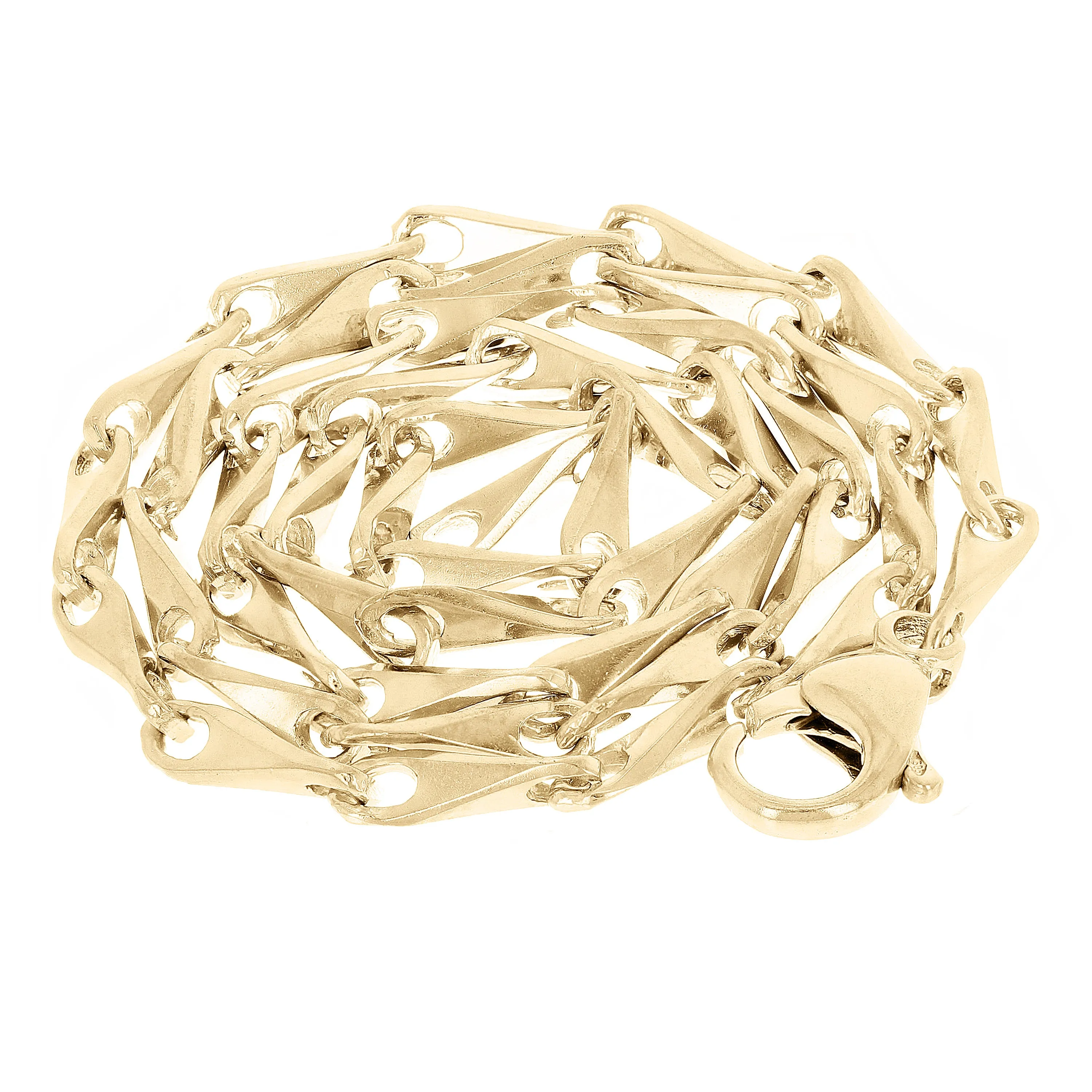 14k Yellow Gold Solid Handmade Fashion Link Chain Necklace 20" - 28" 3mm