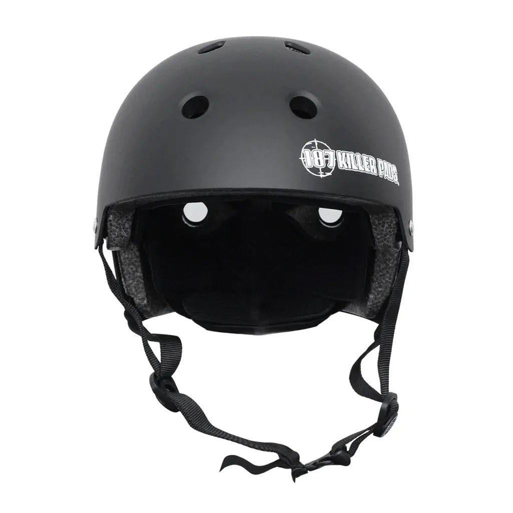 187 KILLER PADS CERTIFIED SKATE HELMET - BLACK MATTE