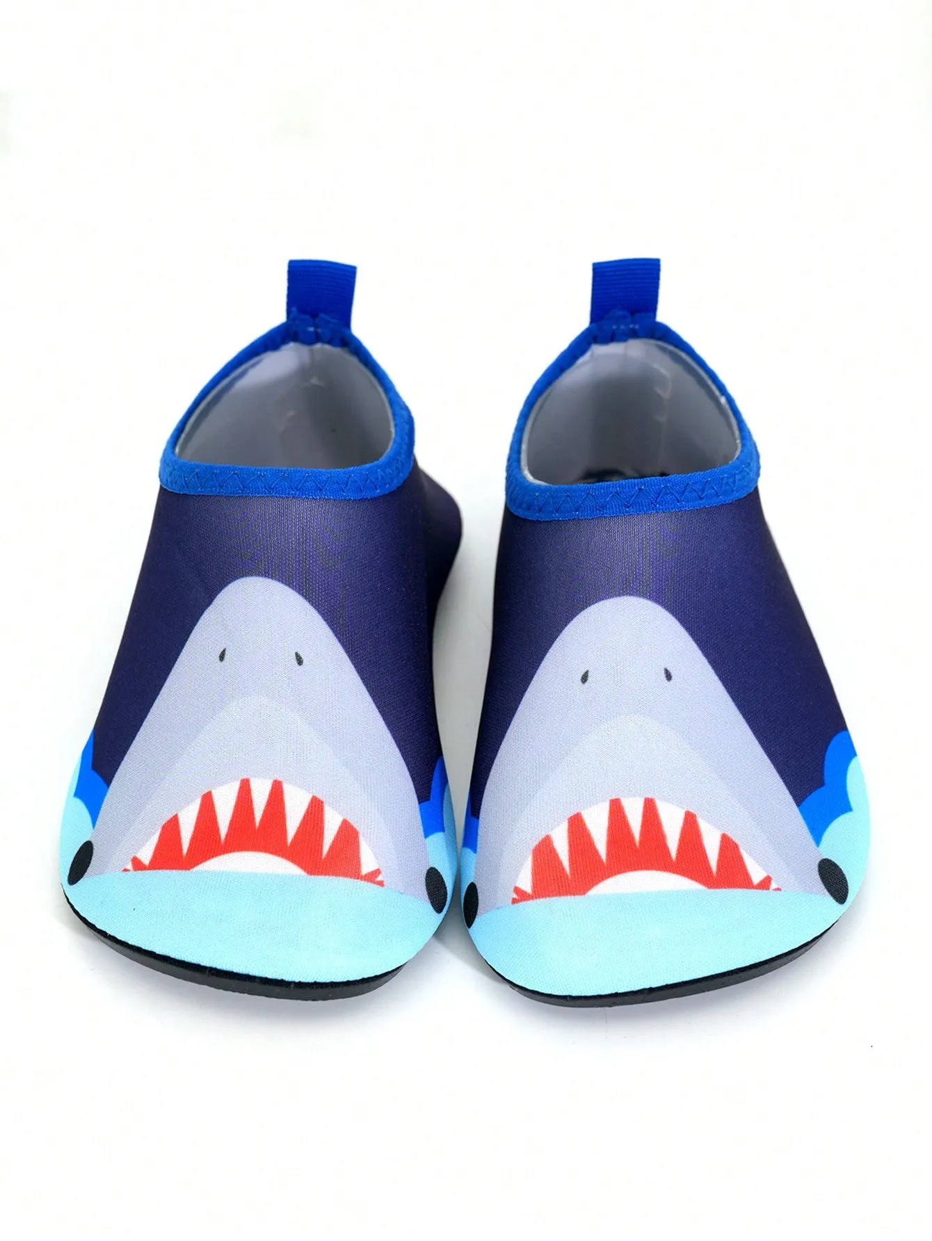 1pair Boys' Blue Rubber Anti-Slip Water Shoes FD