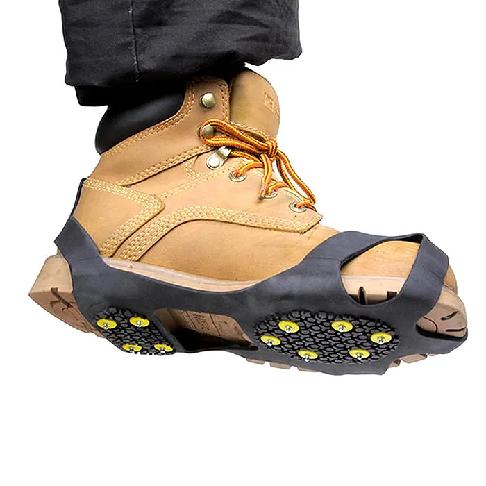 2-Pack: Unisex Attachable Anti Slip Anti-Skid Ice-Traction Cleats Over Shoe/Boot