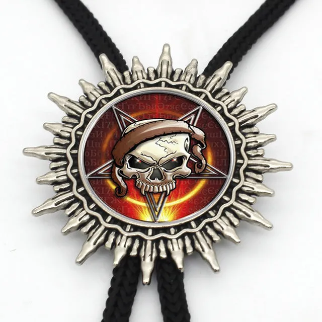 2017 Western Bolo Tie Antique Design Skull  Cowboy Bolo Tie for Men Neck Tie Suit Shirt Accessories Slide Adjustable