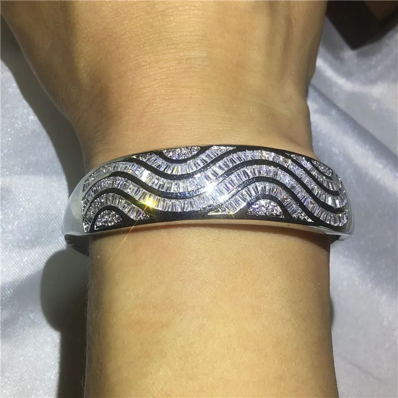 27 Styles Handmade bangle White Gold Filled Party bracelets Bangles
