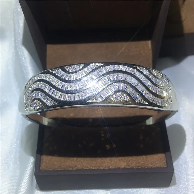 27 Styles Handmade bangle White Gold Filled Party bracelets Bangles