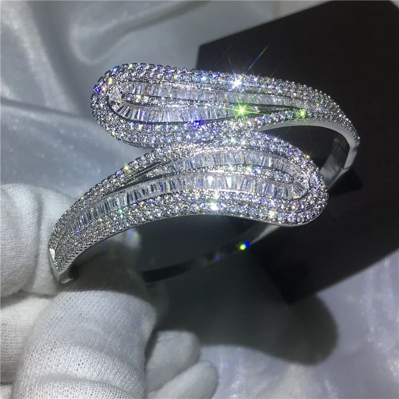 27 Styles Handmade bangle White Gold Filled Party bracelets Bangles