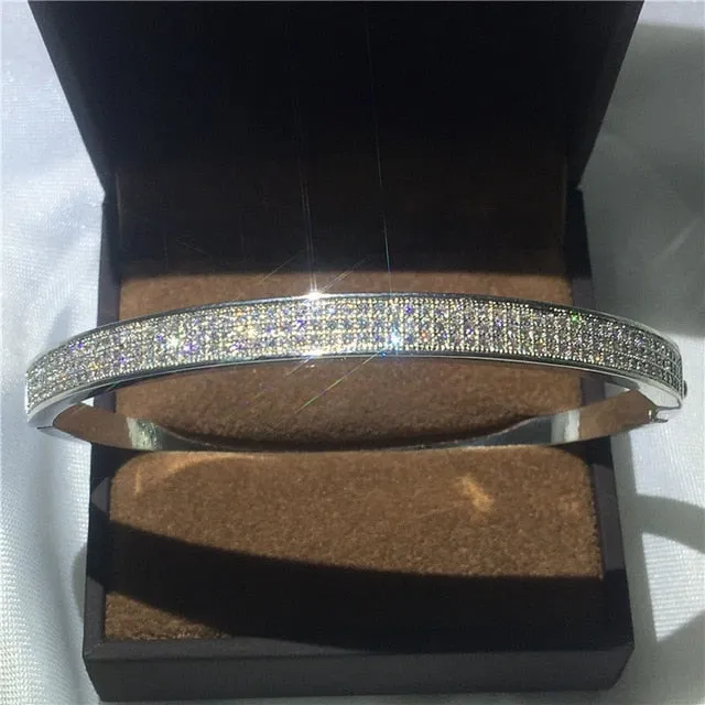 27 Styles Handmade bangle White Gold Filled Party bracelets Bangles