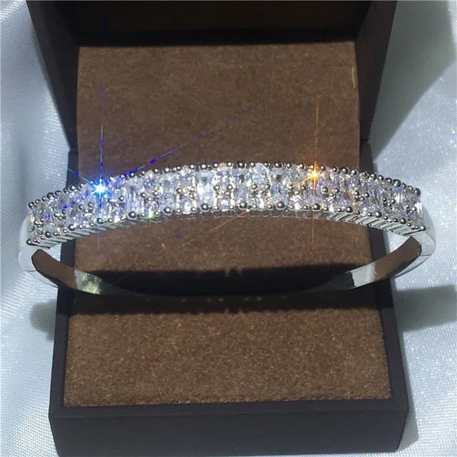 27 Styles Handmade bangle White Gold Filled Party bracelets Bangles