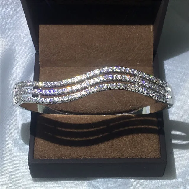 27 Styles Handmade bangle White Gold Filled Party bracelets Bangles