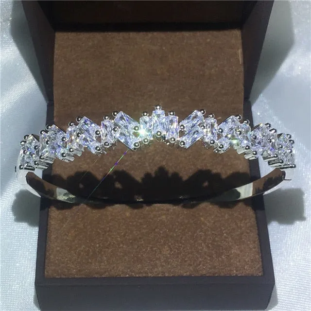 27 Styles Handmade bangle White Gold Filled Party bracelets Bangles