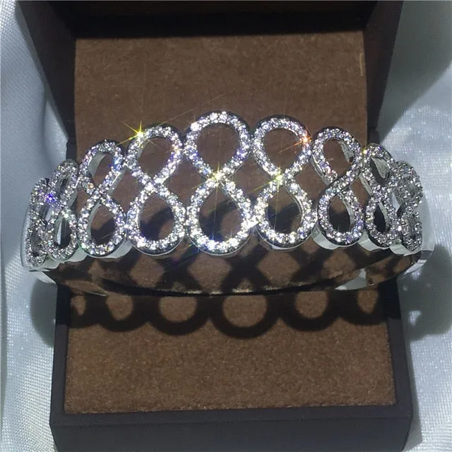 27 Styles Handmade bangle White Gold Filled Party bracelets Bangles