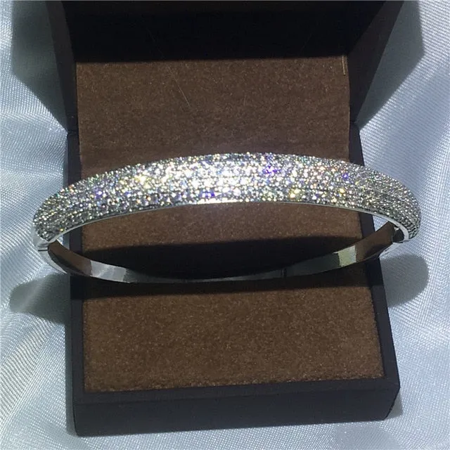 27 Styles Handmade bangle White Gold Filled Party bracelets Bangles
