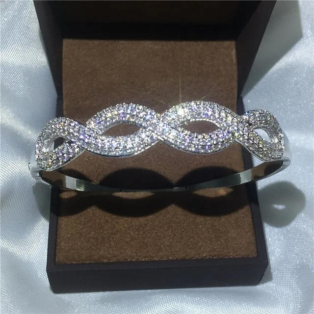 27 Styles Handmade bangle White Gold Filled Party bracelets Bangles