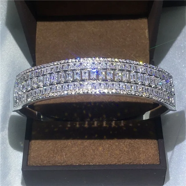 27 Styles Handmade bangle White Gold Filled Party bracelets Bangles