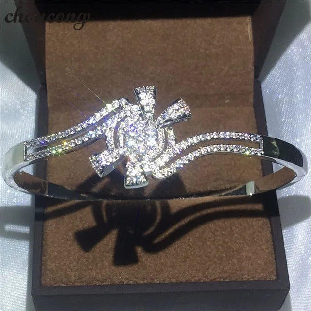 27 Styles Handmade bangle White Gold Filled Party bracelets Bangles