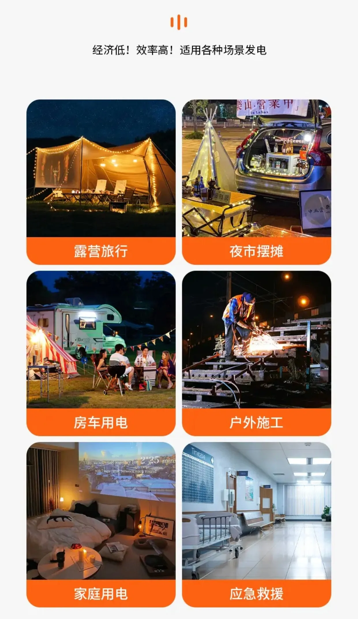 3000 watt power, outdoor camping, low noise, energy-saving, portable gasoline generator (free global delivery)