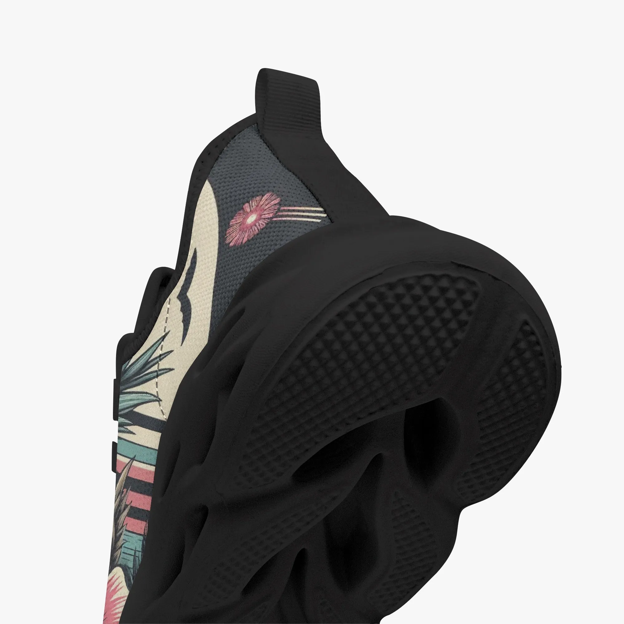312. Bounce Mesh Knit Sneakers - Black