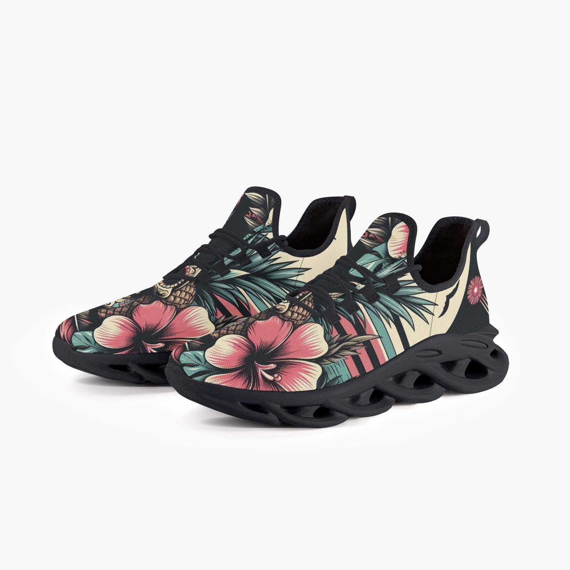 312. Bounce Mesh Knit Sneakers - Black