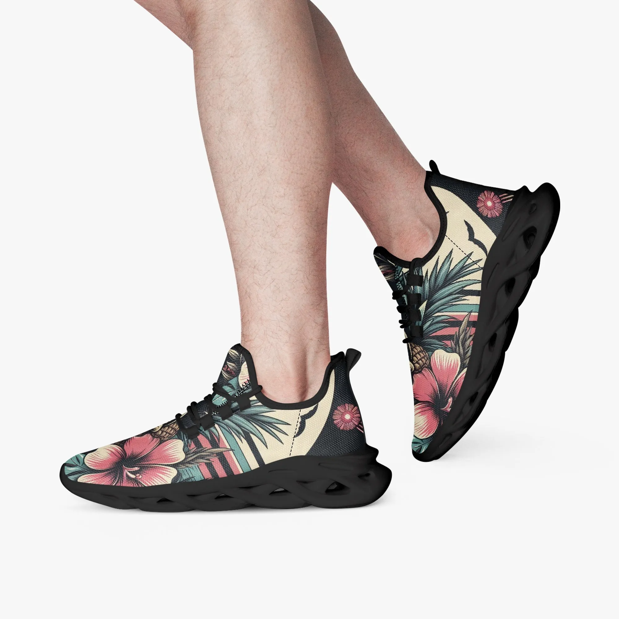 312. Bounce Mesh Knit Sneakers - Black