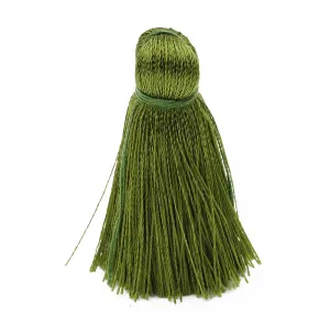 3cm Silky Tassels,Pale Green Fashion Mala Necklace Tassels, Handmade Jewelry Tassels, 20pcs/lot