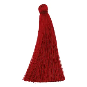 8cm Wine Red Silky Jewelry Tassels,Colorful Handmade Long Jewelry Making Tassels,Quality Fashion Tassels, 20pcs/lot