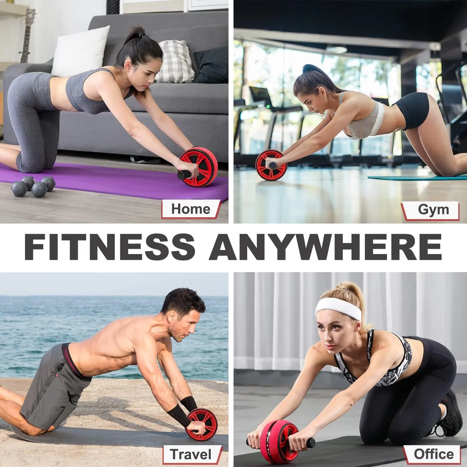 Ab Roller Wheel, Abs Workout Equipment for Abdominal & Core Strength Training