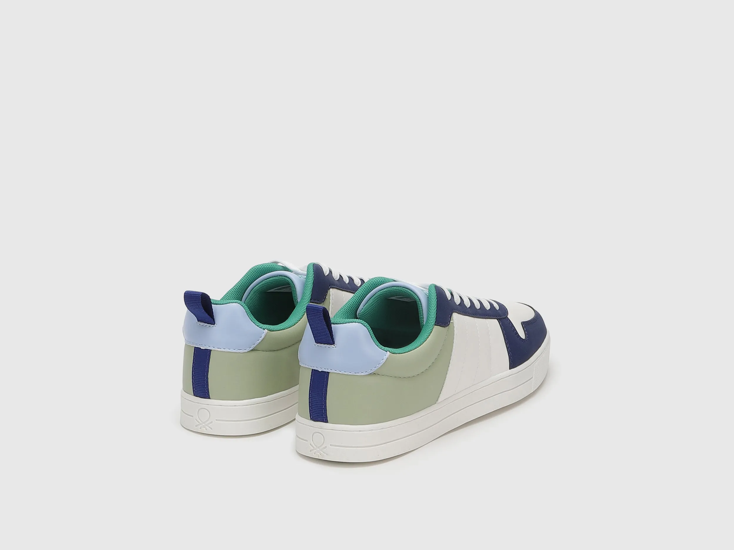 Abstract Pattern Lace-Up Sneakers
