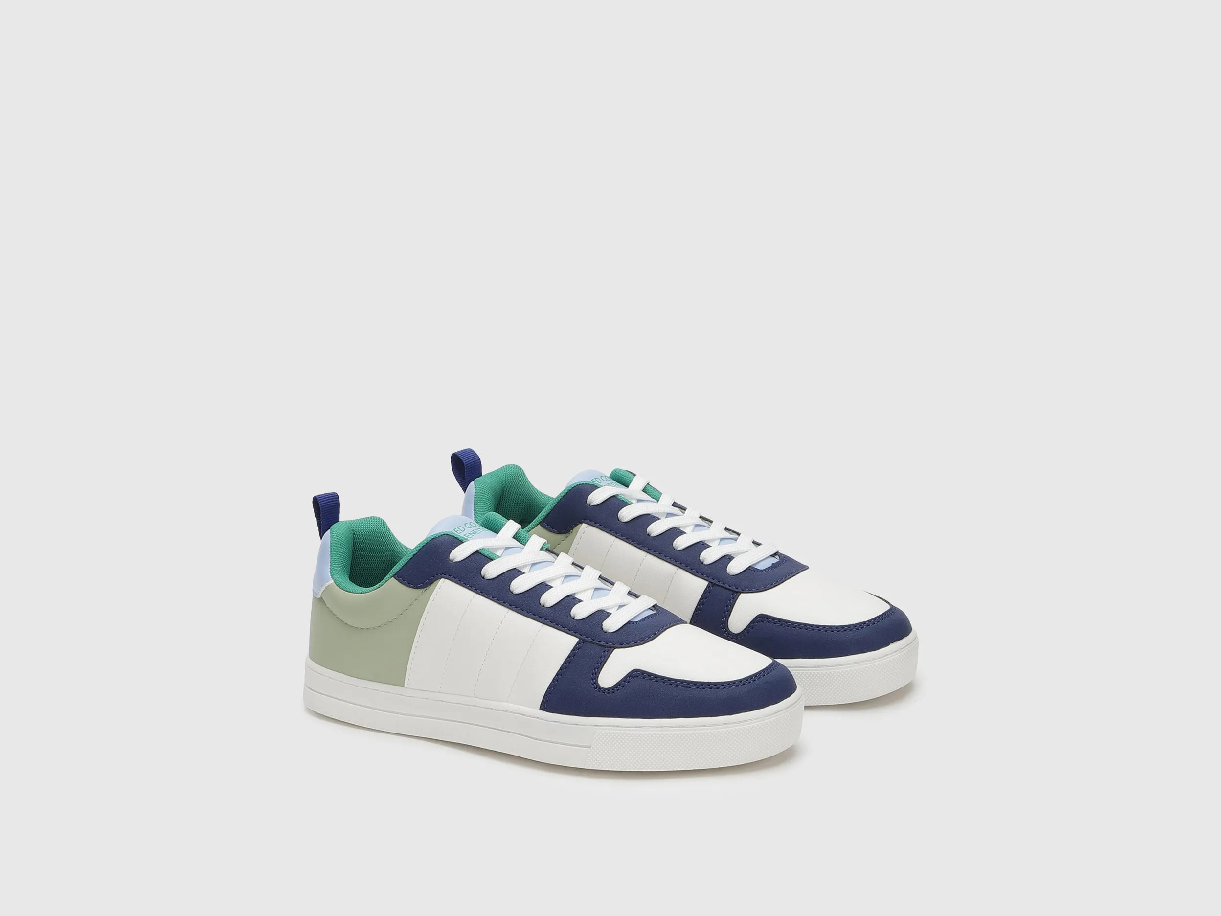 Abstract Pattern Lace-Up Sneakers