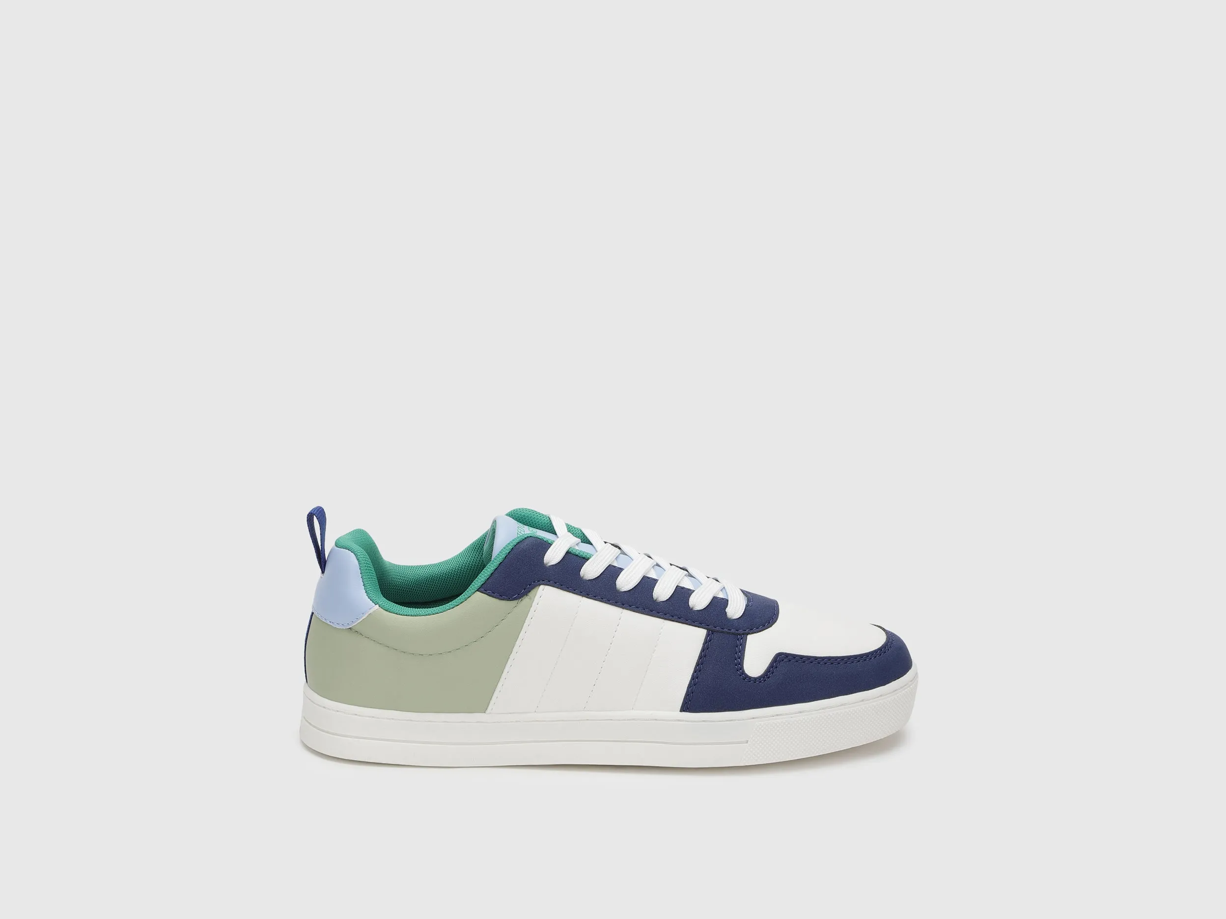 Abstract Pattern Lace-Up Sneakers