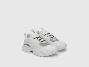 Abstract Pattern Lace-Up Sneakers