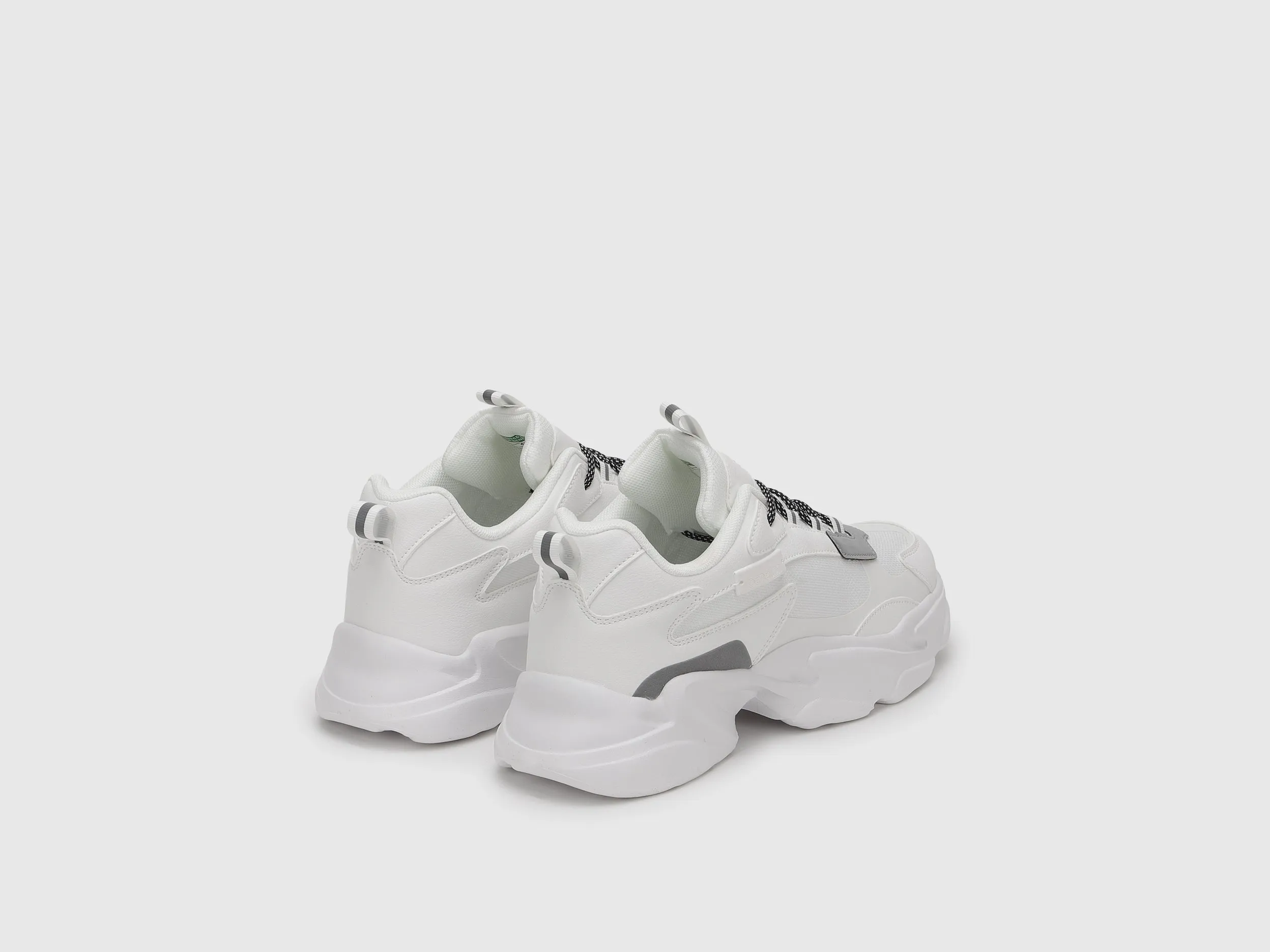 Abstract Pattern Lace-Up Sneakers