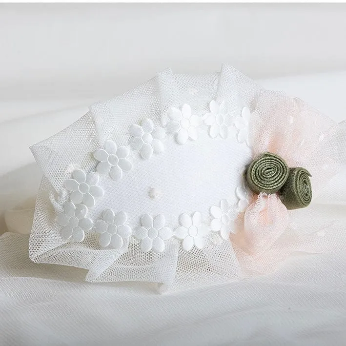 ABUELA TATA - Ceremony Lace Layla Hairband - Cream