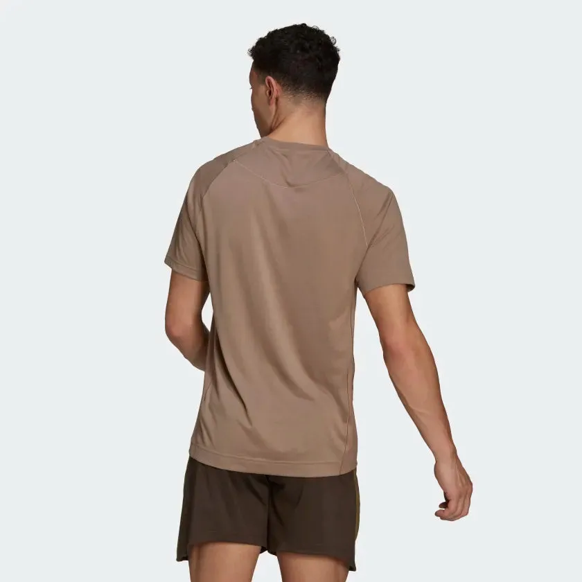 Adidas Men's Yoga Training Tshirt -Brown