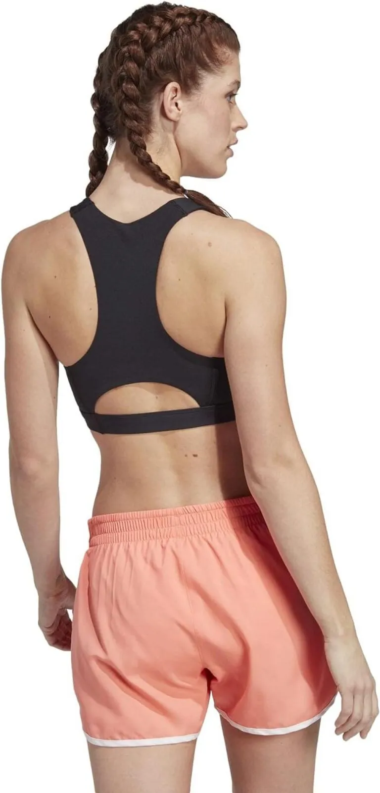 Adidas Womens Running Medium Support Bra Black 2XS D-DD