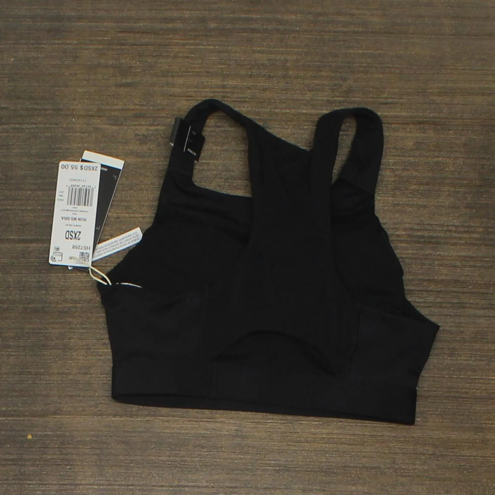 Adidas Womens Running Medium Support Bra Black 2XS D-DD