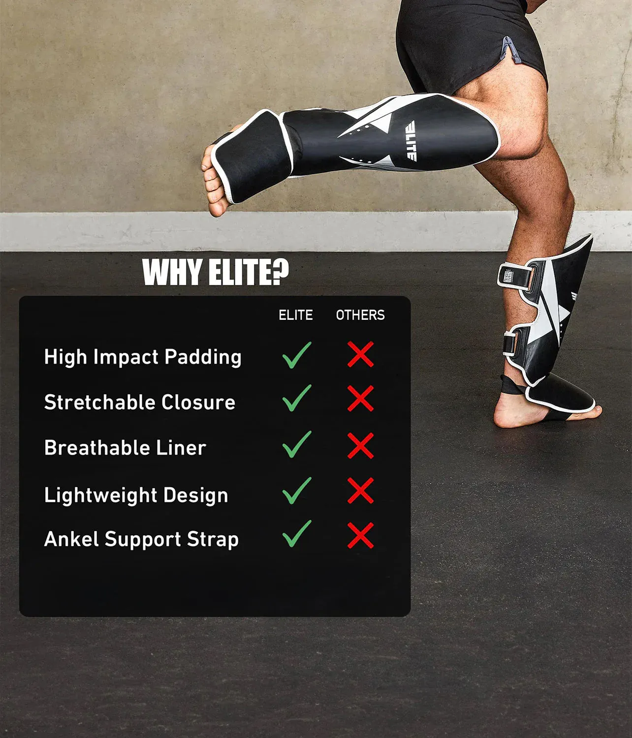 Adults' Star White Training Shin Guards