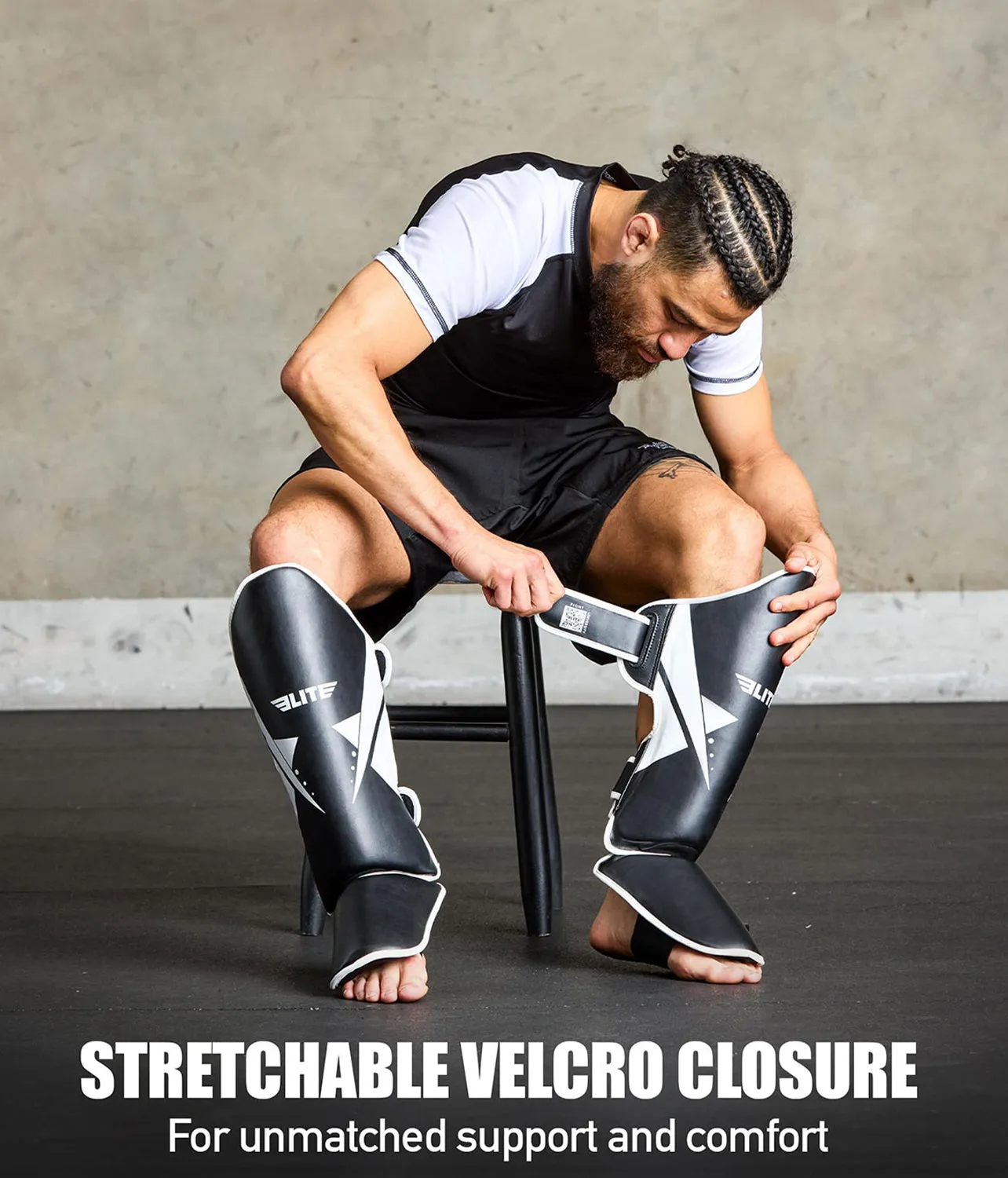 Adults' Star White Training Shin Guards