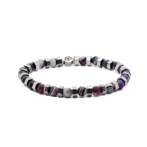 Agate Stone Aura Beaded Bracelet
