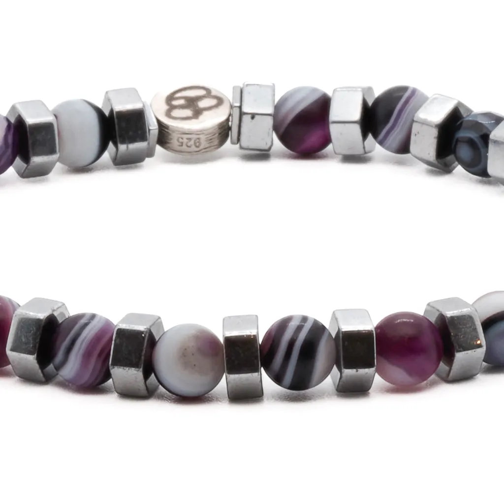 Agate Stone Aura Beaded Bracelet