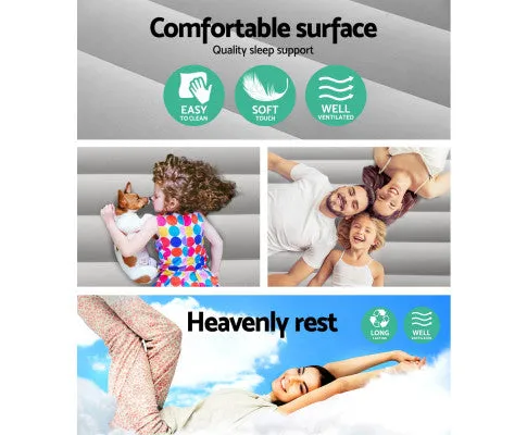 Air Bed Beds Mattress Single Size Sleep Built-in Pump Camping Inflatable