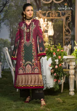 AJPR-26 | Asim Jofa Prints Rania Collection 2022 | Unstitched Embroidered Lawn Suits