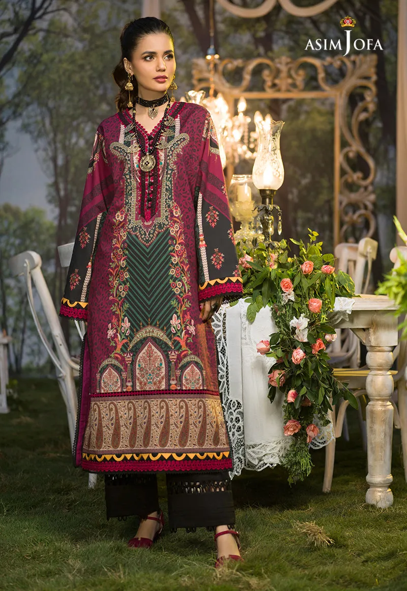 AJPR-26 | Asim Jofa Prints Rania Collection 2022 | Unstitched Embroidered Lawn Suits