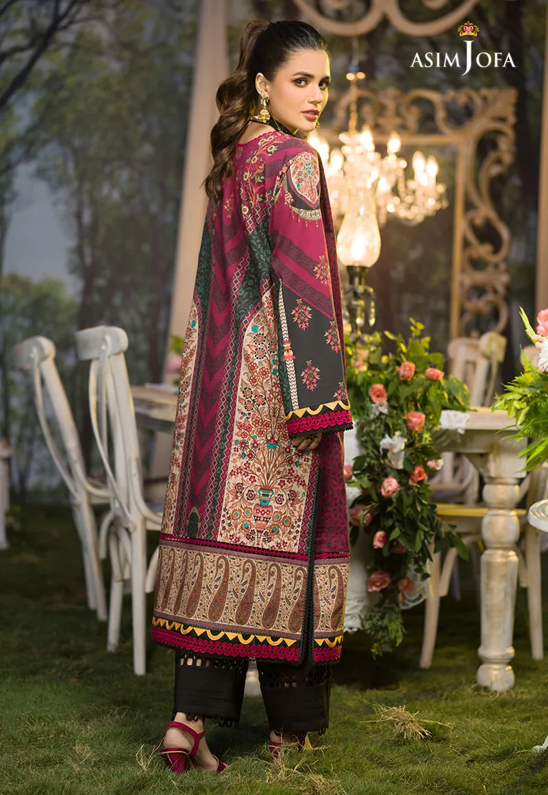 AJPR-26 | Asim Jofa Prints Rania Collection 2022 | Unstitched Embroidered Lawn Suits