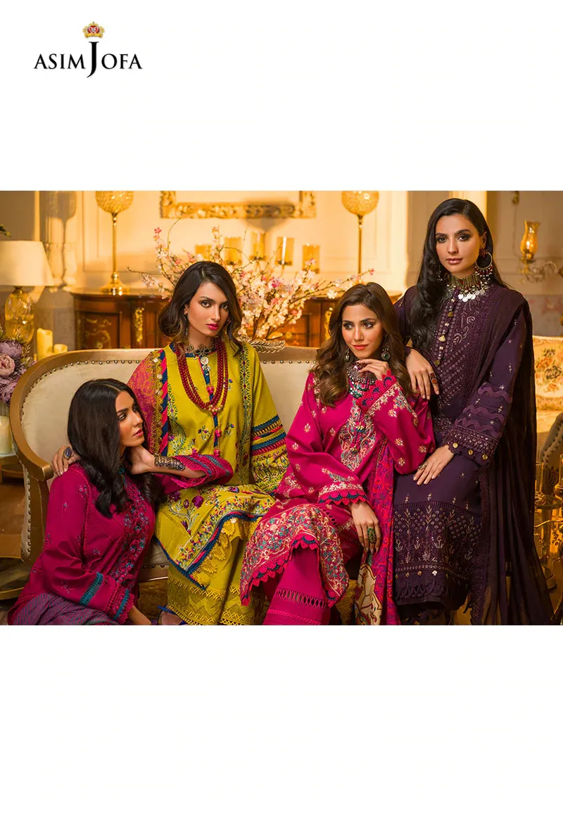 AJPR-39 | Asim Jofa Prints Rania Collection 2022 | Unstitched Embroidered Lawn Suits